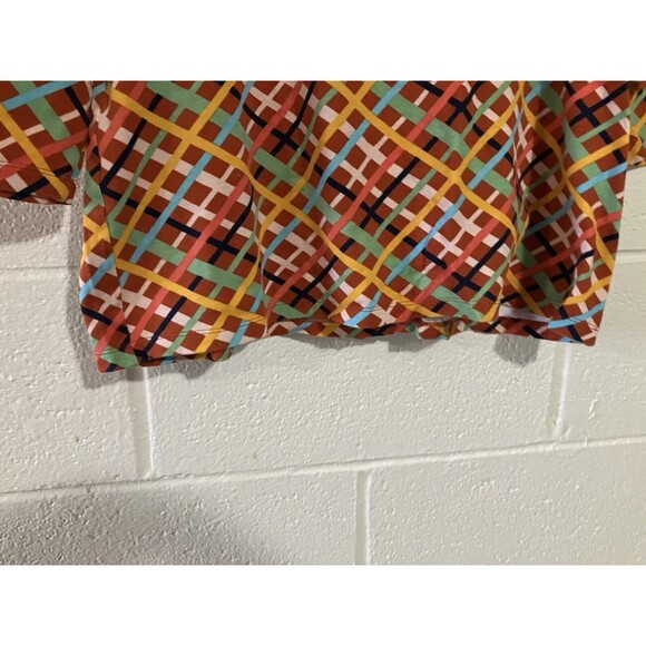 Kim Rogers Womens Multicolor Striped 3/4 Sleeve Blouse 100% Cotton Size Medium - Picture 5 of 7